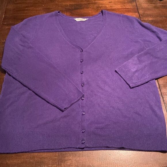 Classics Cardigan size 16 purple new blue - Picture 1 of 6